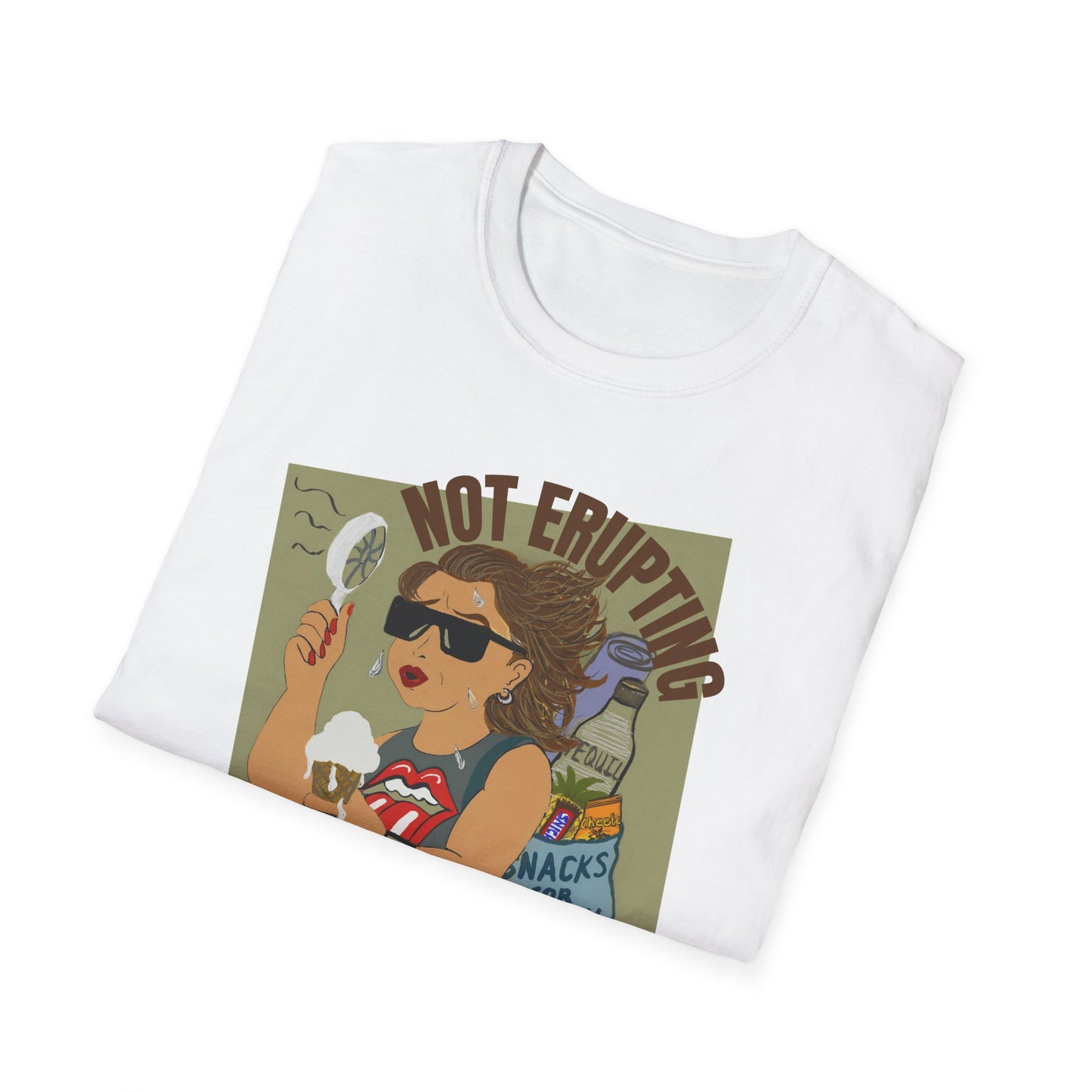 Funny Menopause T-Shirt – Hot Flash Survival Cotton Tee for Women