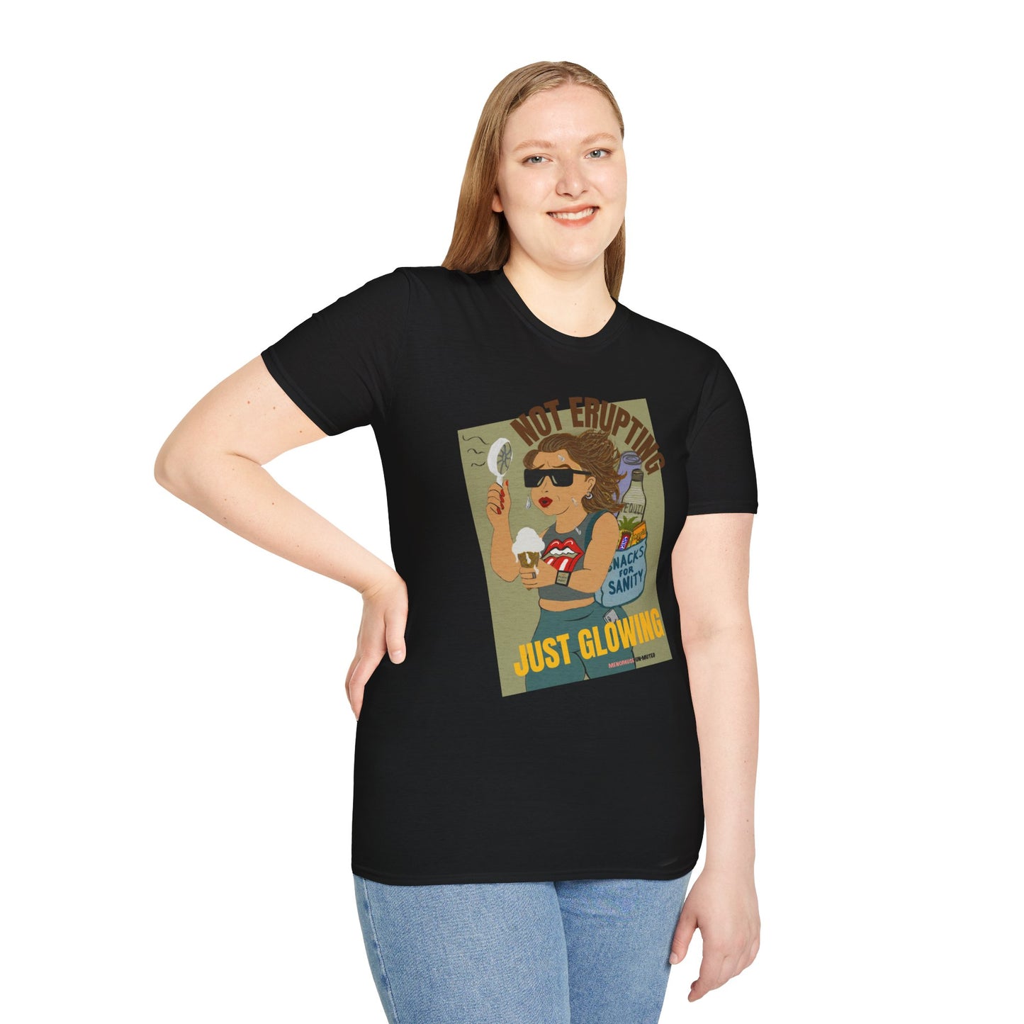 Funny Menopause T-Shirt – Hot Flash Survival Cotton Tee for Women