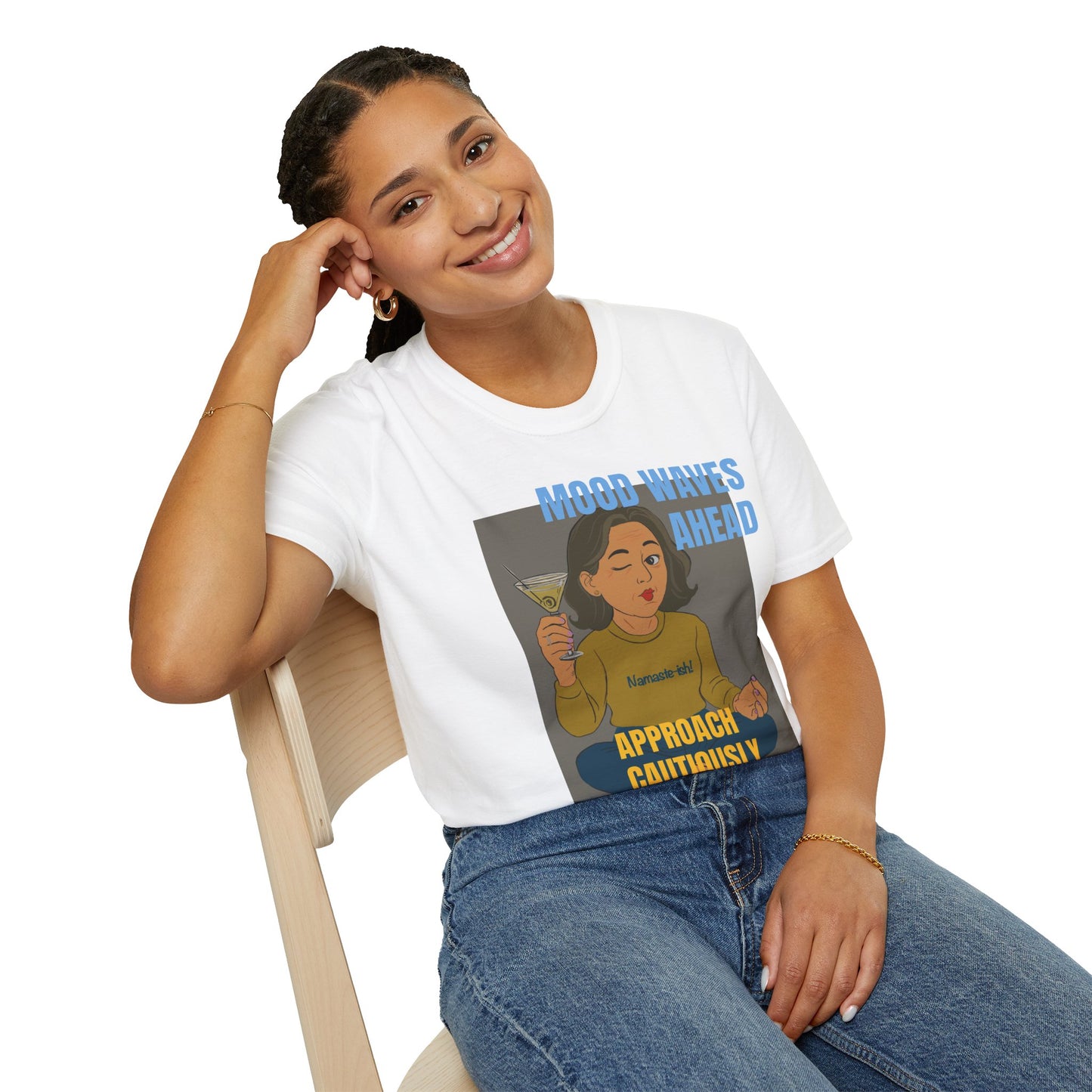 Funny Menopause T-Shirt – Mood Swing Survival Cotton Tee for Women