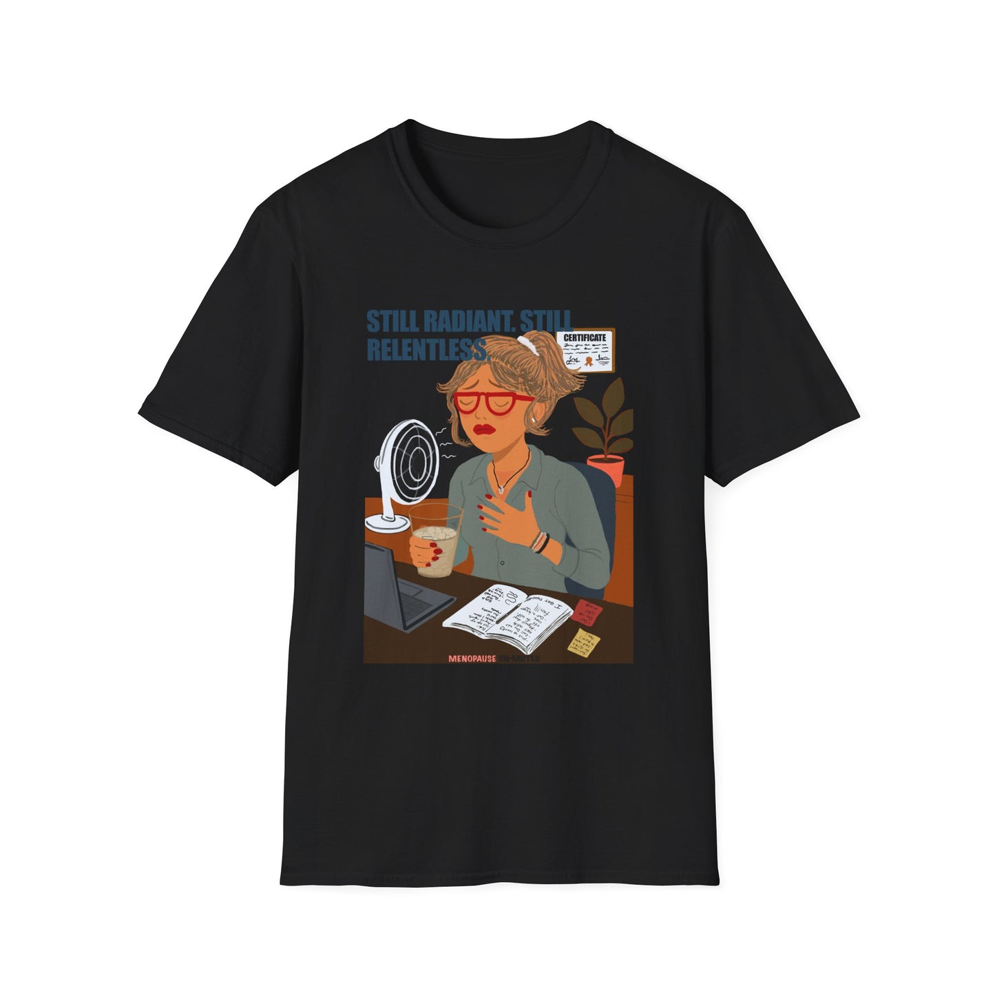 Funny Menopause T-Shirt – Hot Flash Survival Cotton Tee for Women