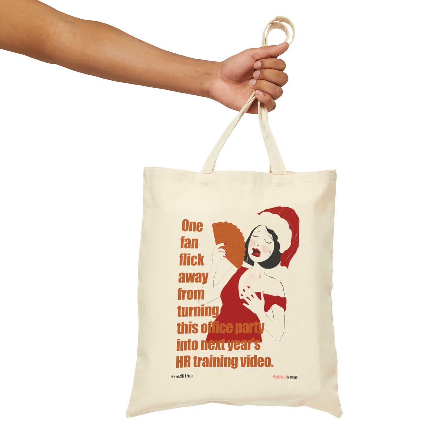 Funny Menopause Midlife Women Holiday Gift - Canvas Tote Bag