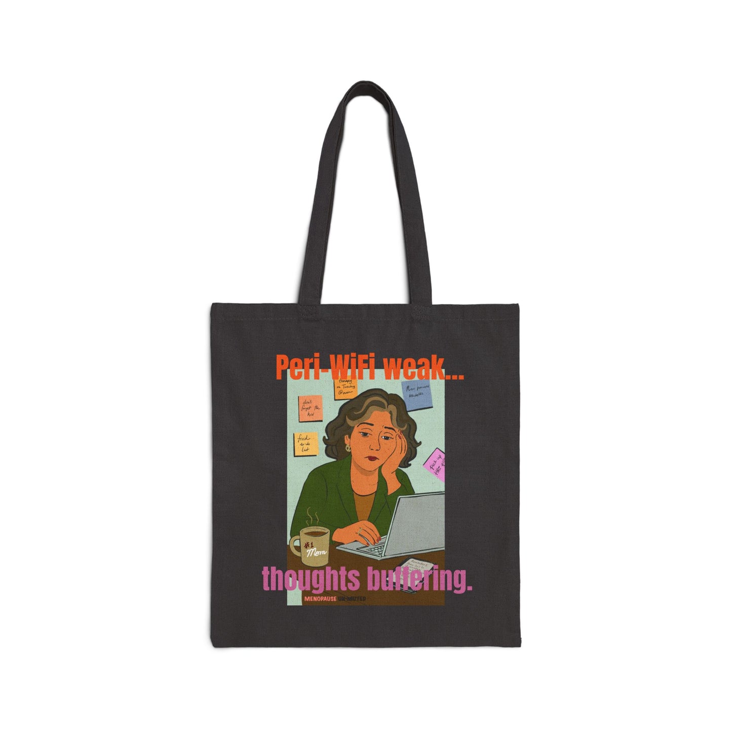Funny Menopause Tote Bag – Brain Fog Survival Canvas & Cotton Gift for Women