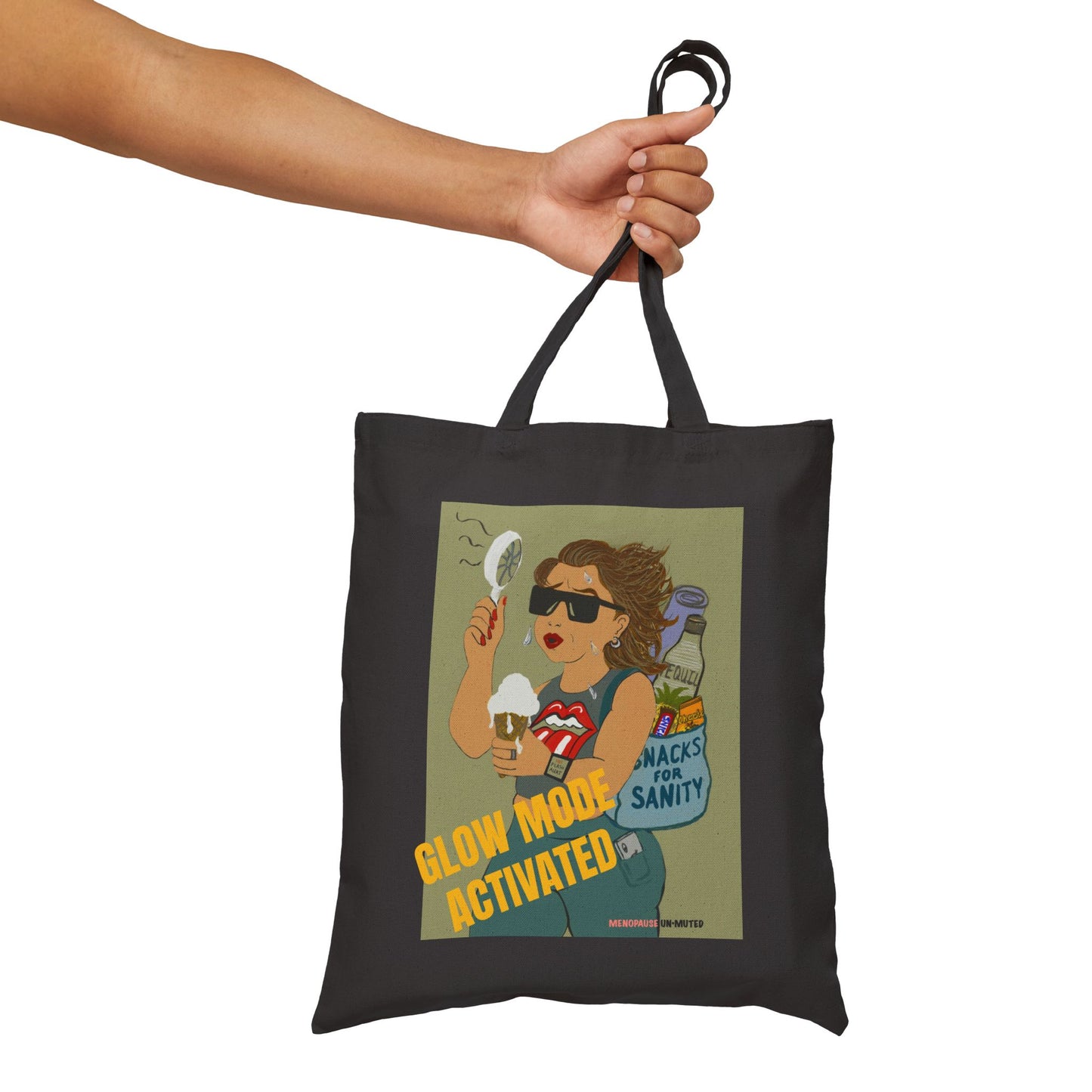 Funny Menopause Tote Bag – Hot Flash Survival Canvas & Cotton Gift for Women Canvas Tote Bag - She's Not