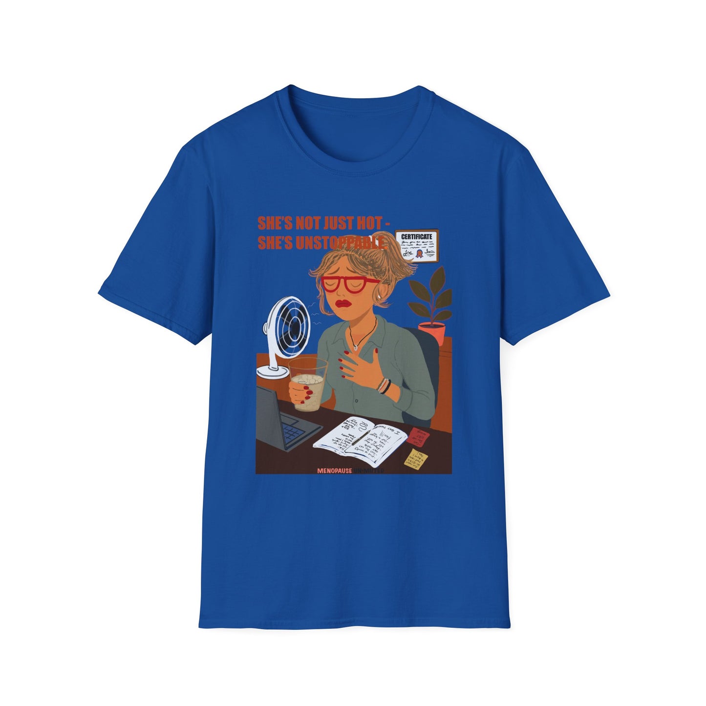 Funny Menopause T-Shirt – Hot Flash Survival Cotton Tee for Women