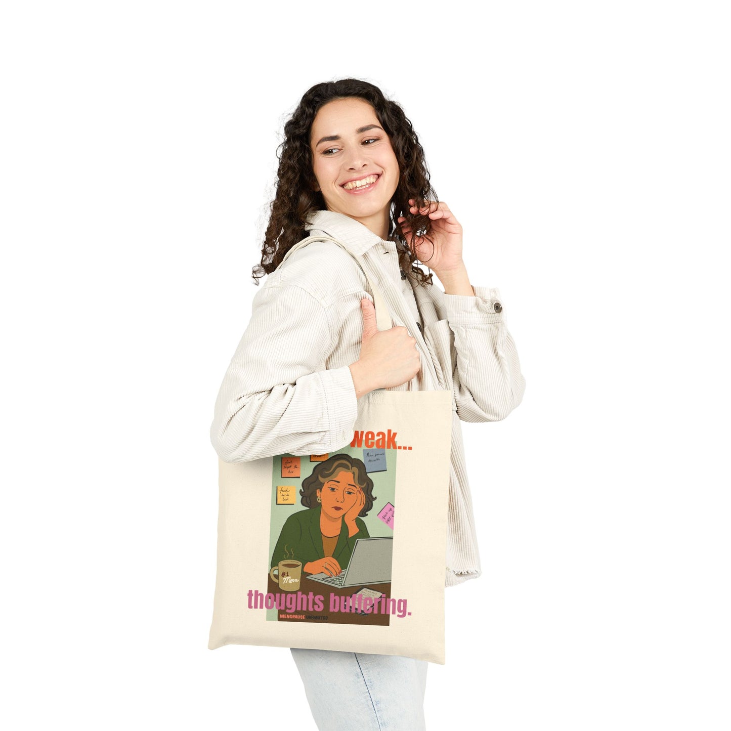 Funny Menopause Tote Bag – Brain Fog Survival Canvas & Cotton Gift for Women