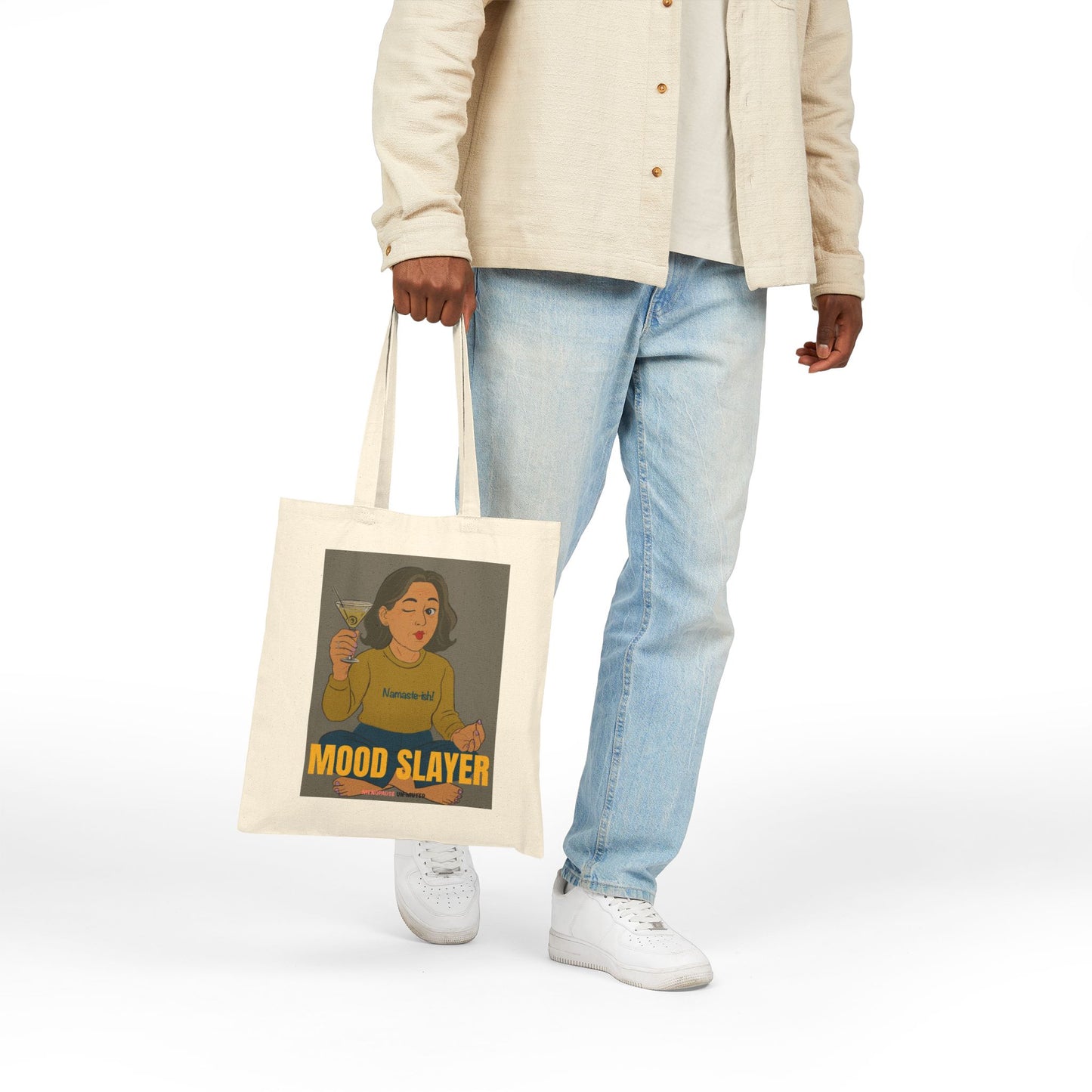 Funny Menopause Tote Bag – Mood Swing Survival Canvas & Cotton Gift for Women