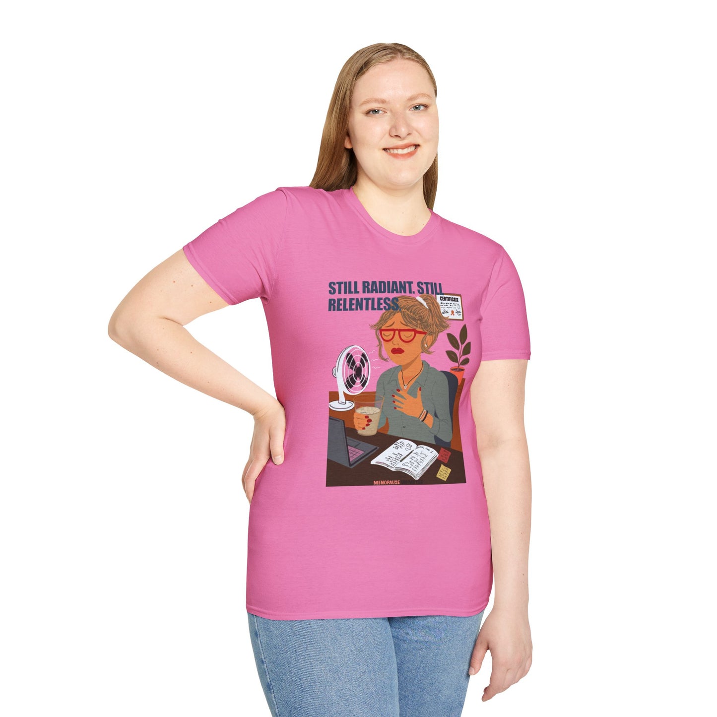 Funny Menopause T-Shirt – Hot Flash Survival Cotton Tee for Women