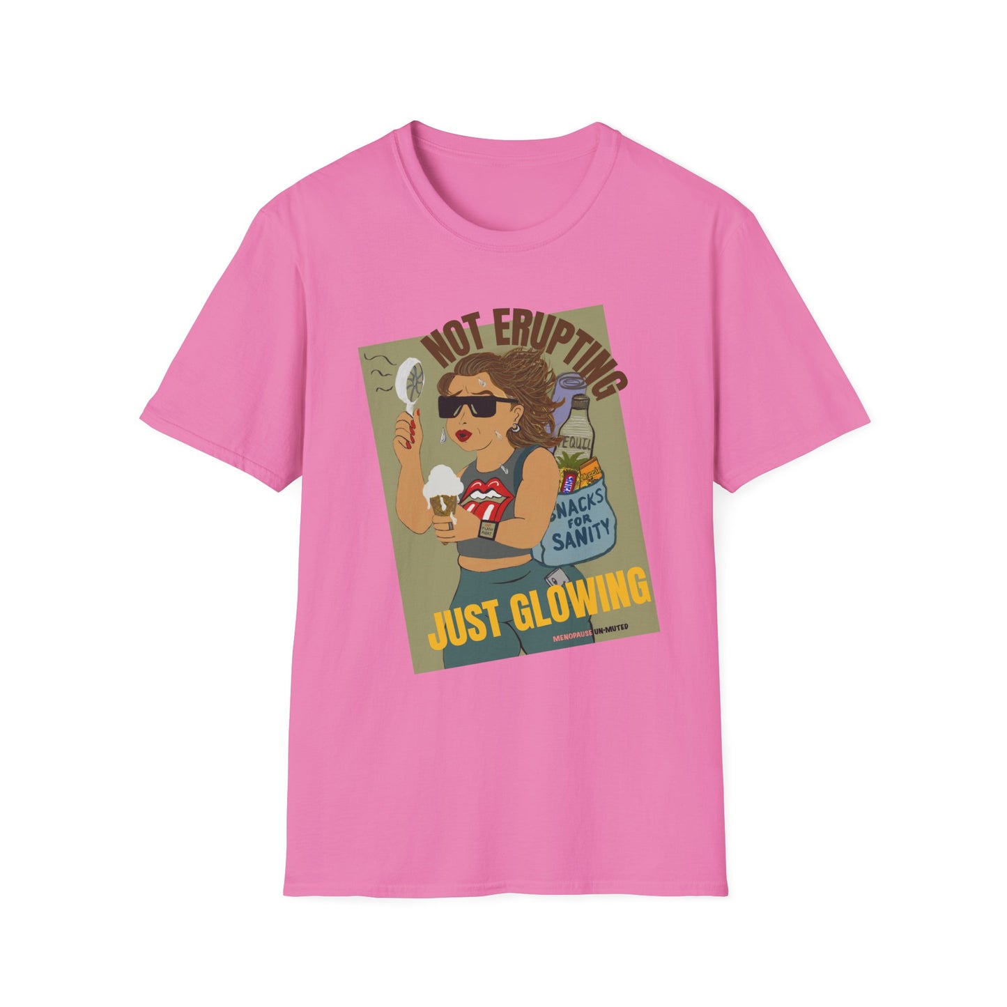 Funny Menopause T-Shirt – Hot Flash Survival Cotton Tee for Women