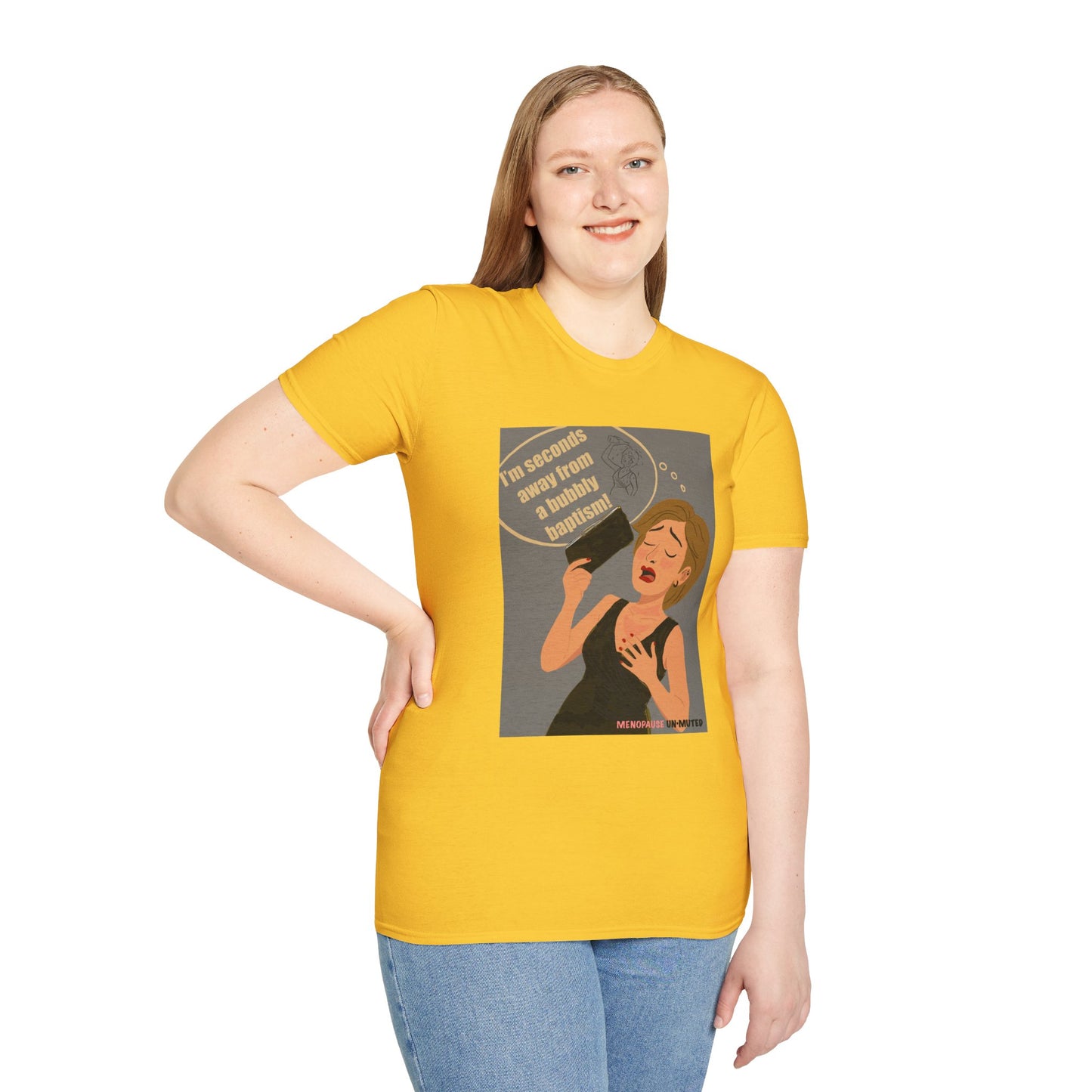 Funny Menopause T-Shirt – Hot Flash Survival Cotton Tee for Women