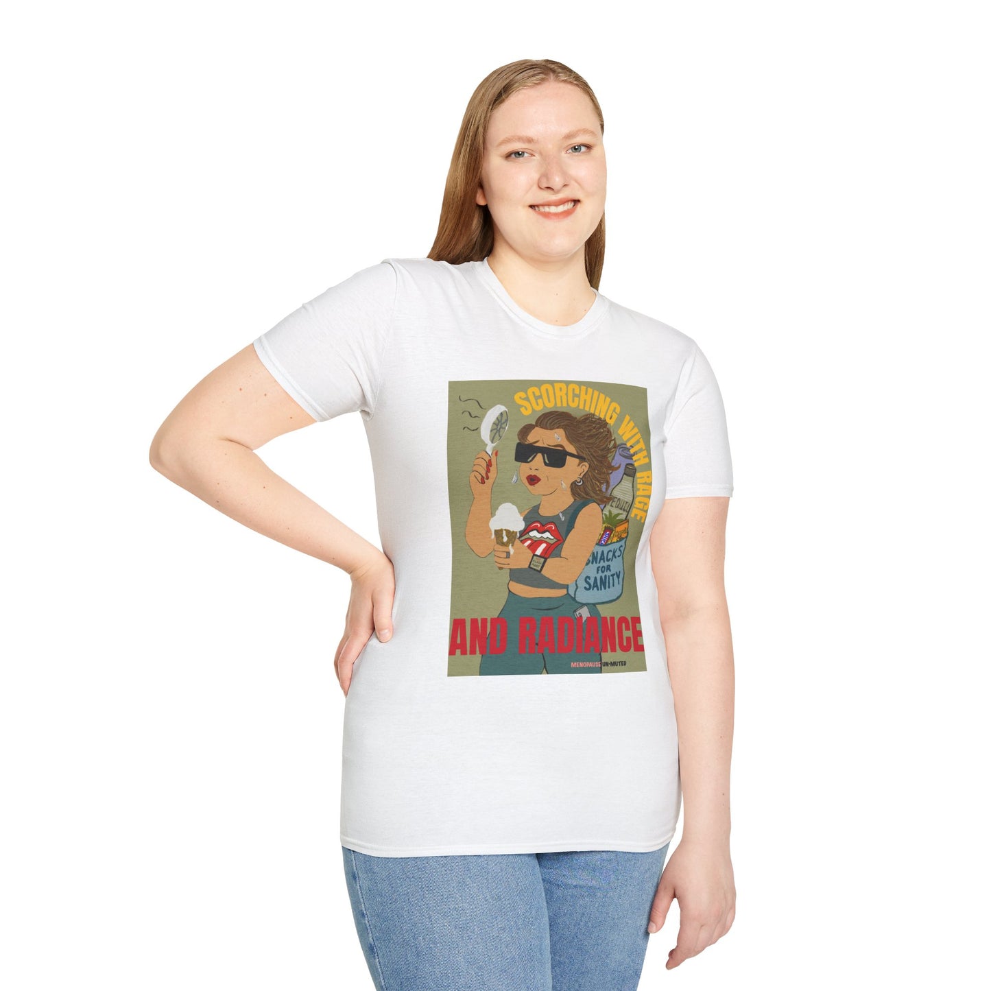 Funny Menopause T-Shirt – Hot Flash Survival Cotton Tee for Women
