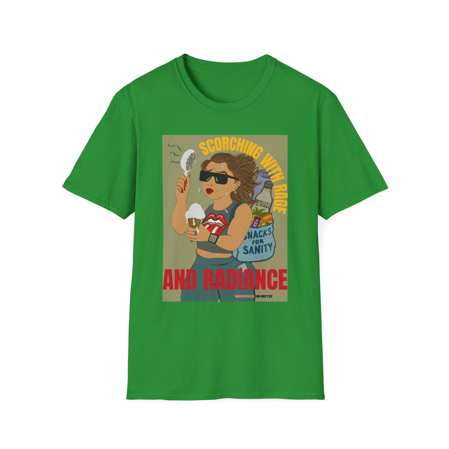 Funny Menopause T-Shirt – Hot Flash Survival Cotton Tee for Women