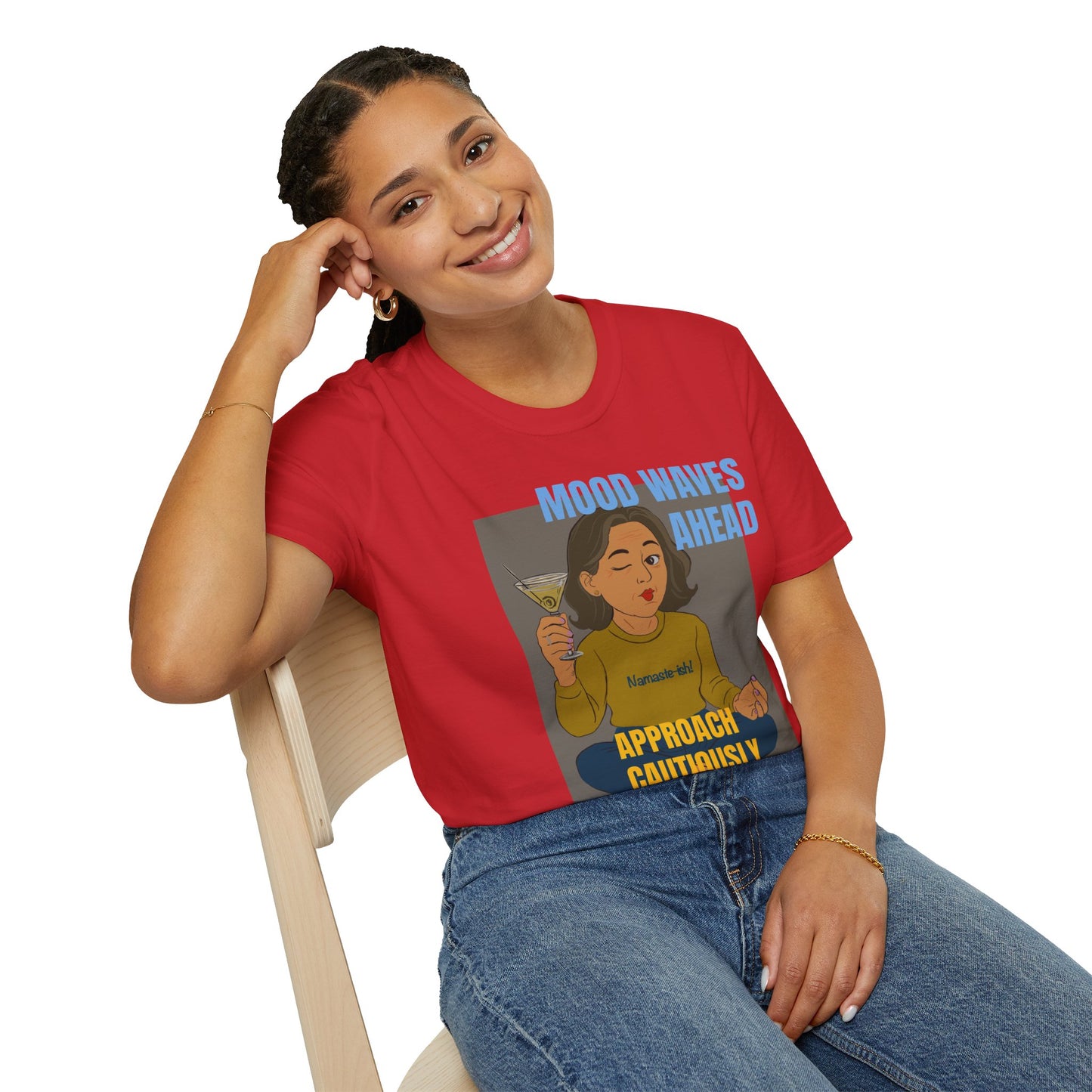 Funny Menopause T-Shirt – Mood Swing Survival Cotton Tee for Women