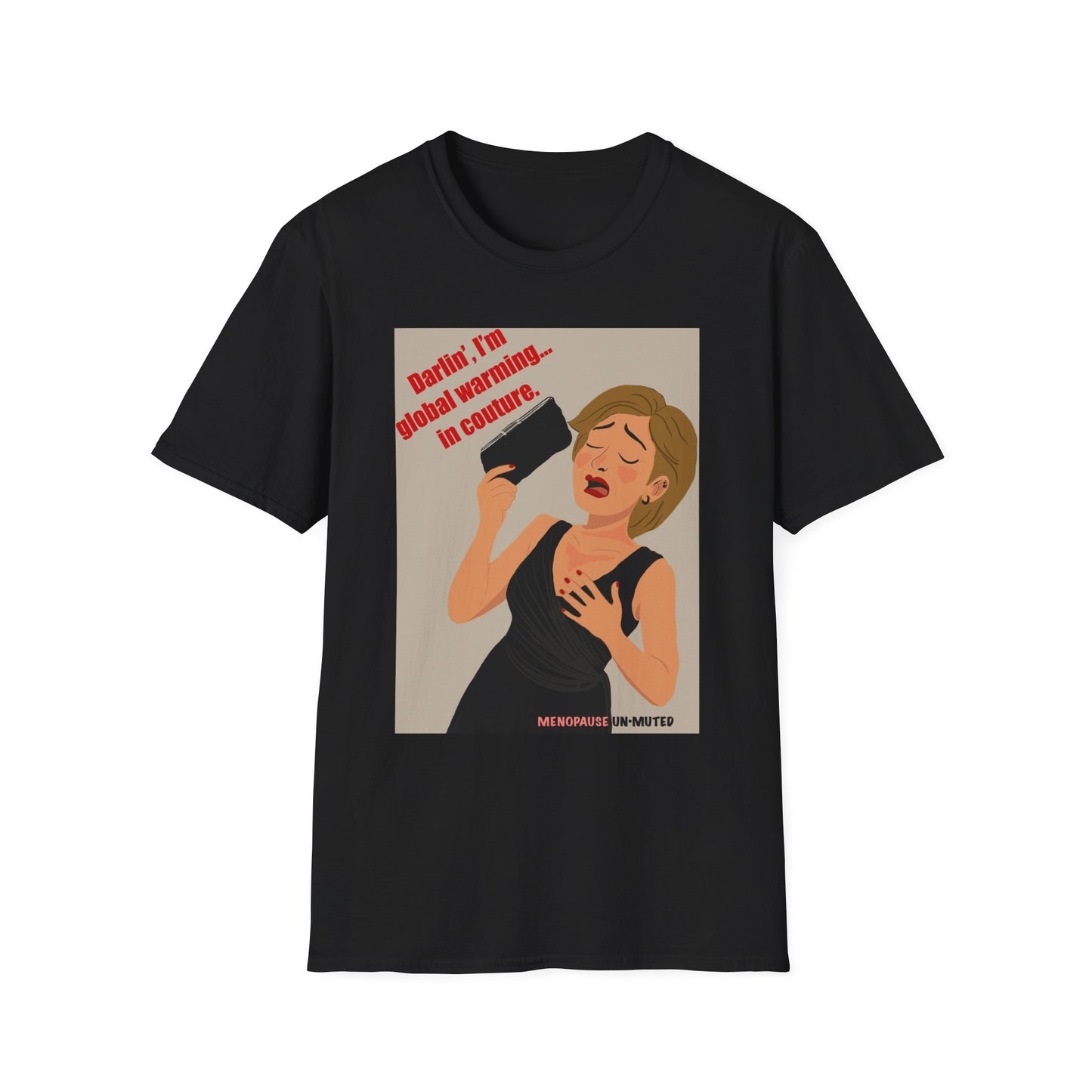 Funny Menopause T-Shirt – Hot Flash Survival Cotton Tee for Women