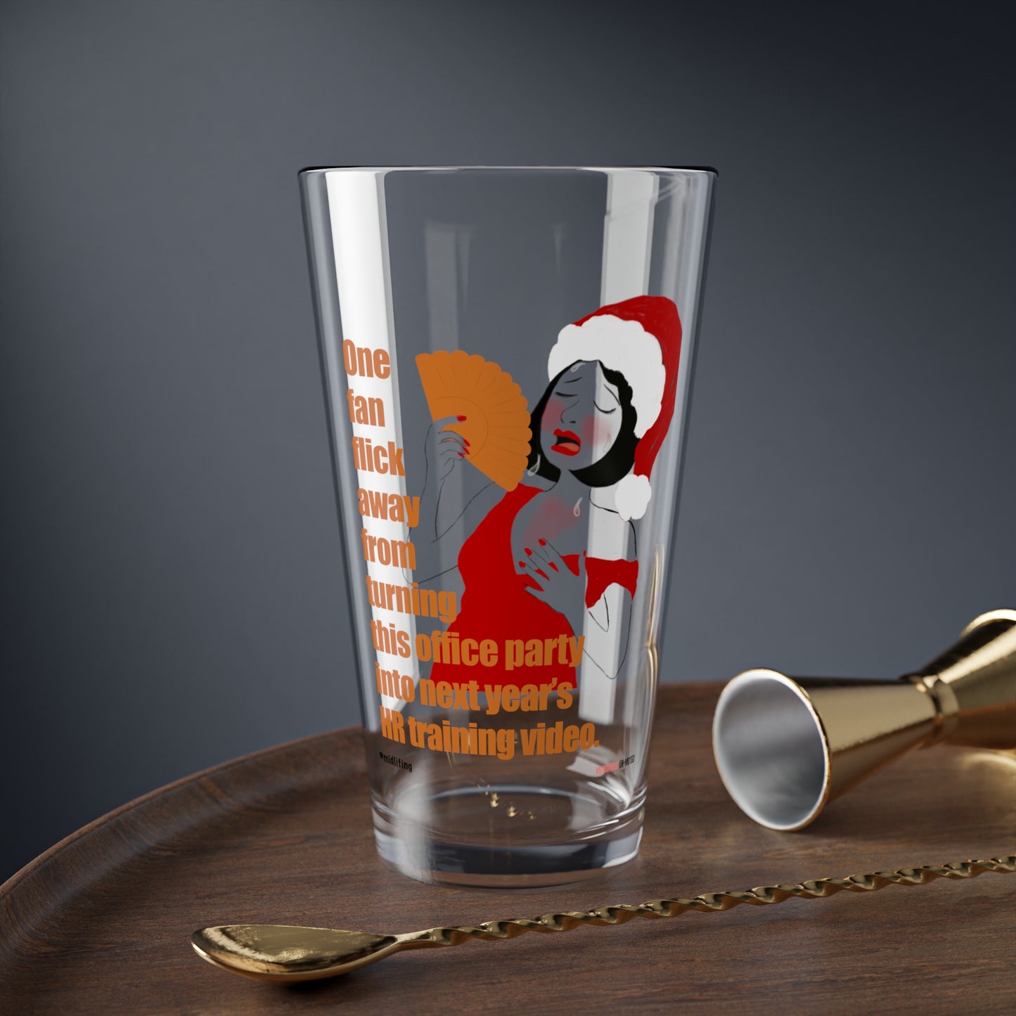 Funny Menopause Midlife Women Holiday Gift - Drinking Glass