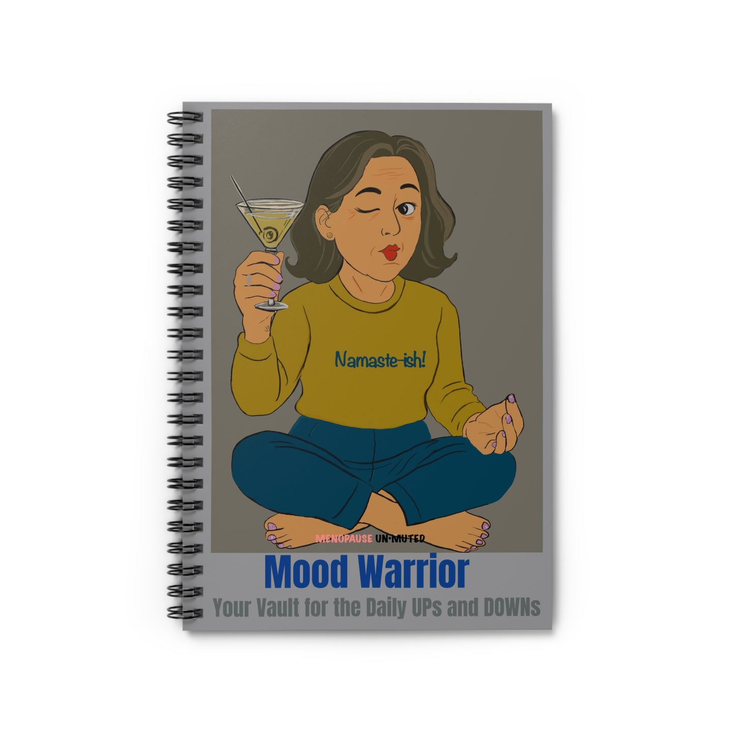 Funny Menopause Spiral Journal – Mood Swing Survival Notebook for Women