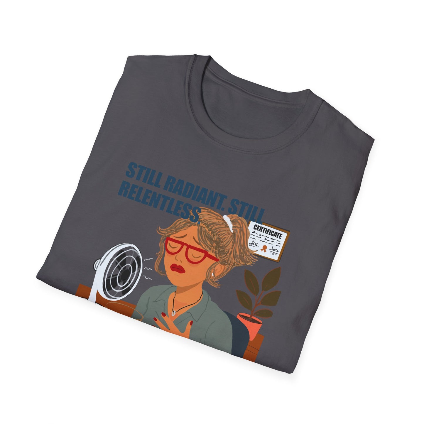 Funny Menopause T-Shirt – Hot Flash Survival Cotton Tee for Women