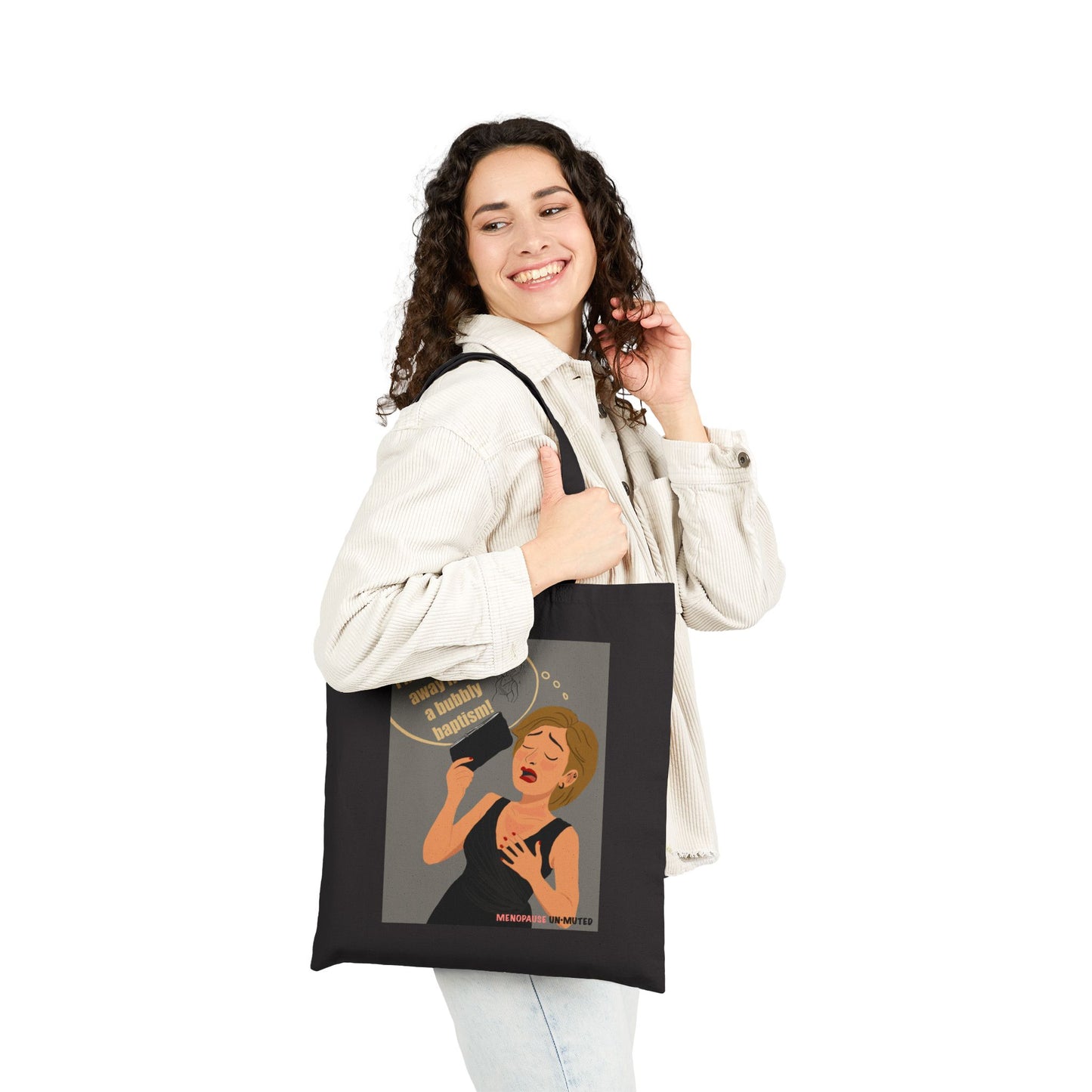 Funny Menopause Tote Bag – Hot Flash Survival Canvas & Cotton Gift for Women Canvas Tote Bag - She's Not