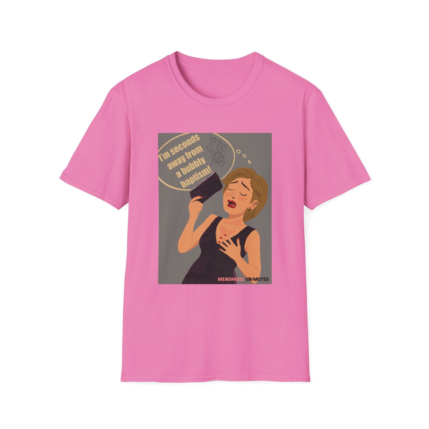Funny Menopause T-Shirt – Hot Flash Survival Cotton Tee for Women
