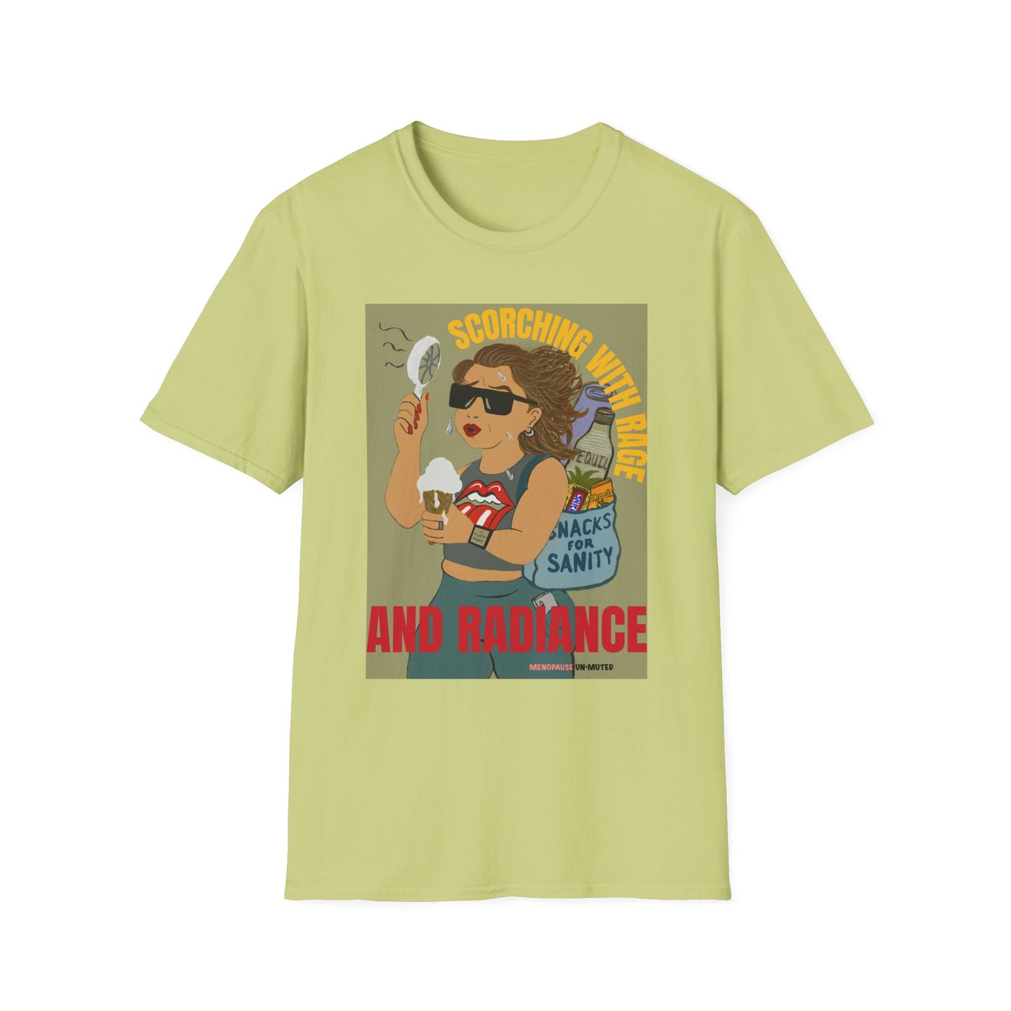 Funny Menopause T-Shirt – Hot Flash Survival Cotton Tee for Women