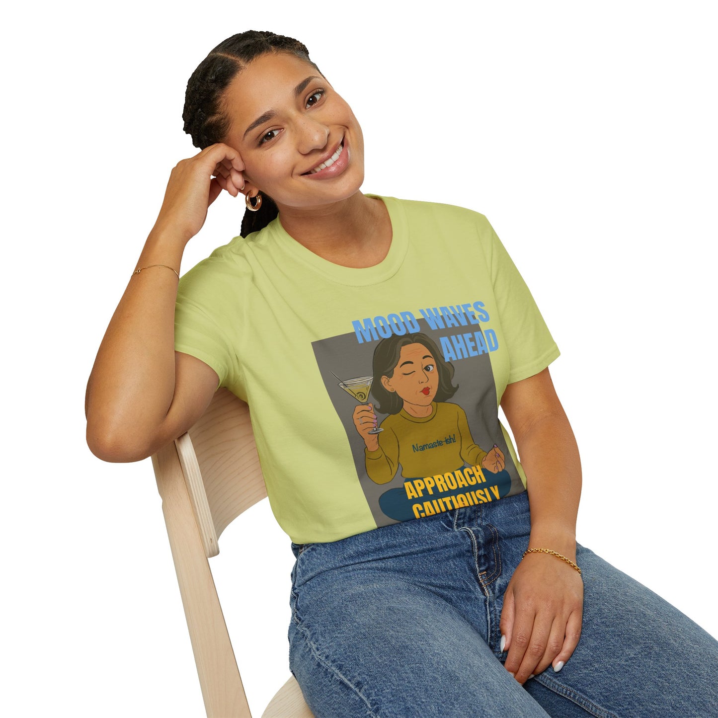 Funny Menopause T-Shirt – Mood Swing Survival Cotton Tee for Women
