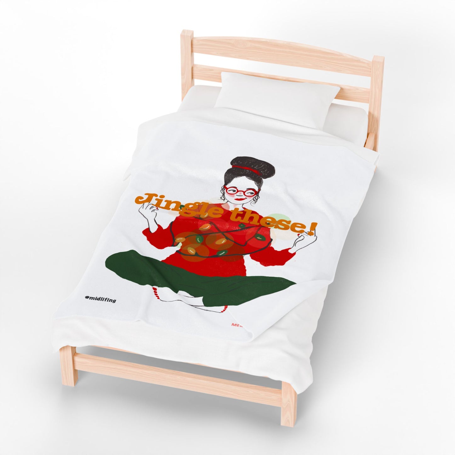 Funny Menopause Midlife Women Holiday Gift - Plush Blanket