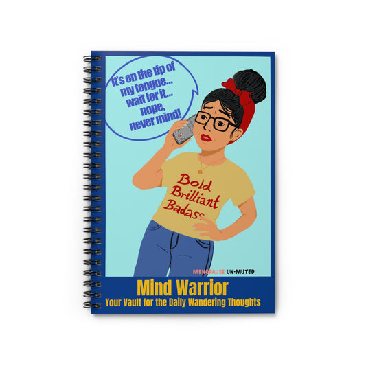 Funny Menopause Spiral Journal – Brain Fog Survival Notebook for Women