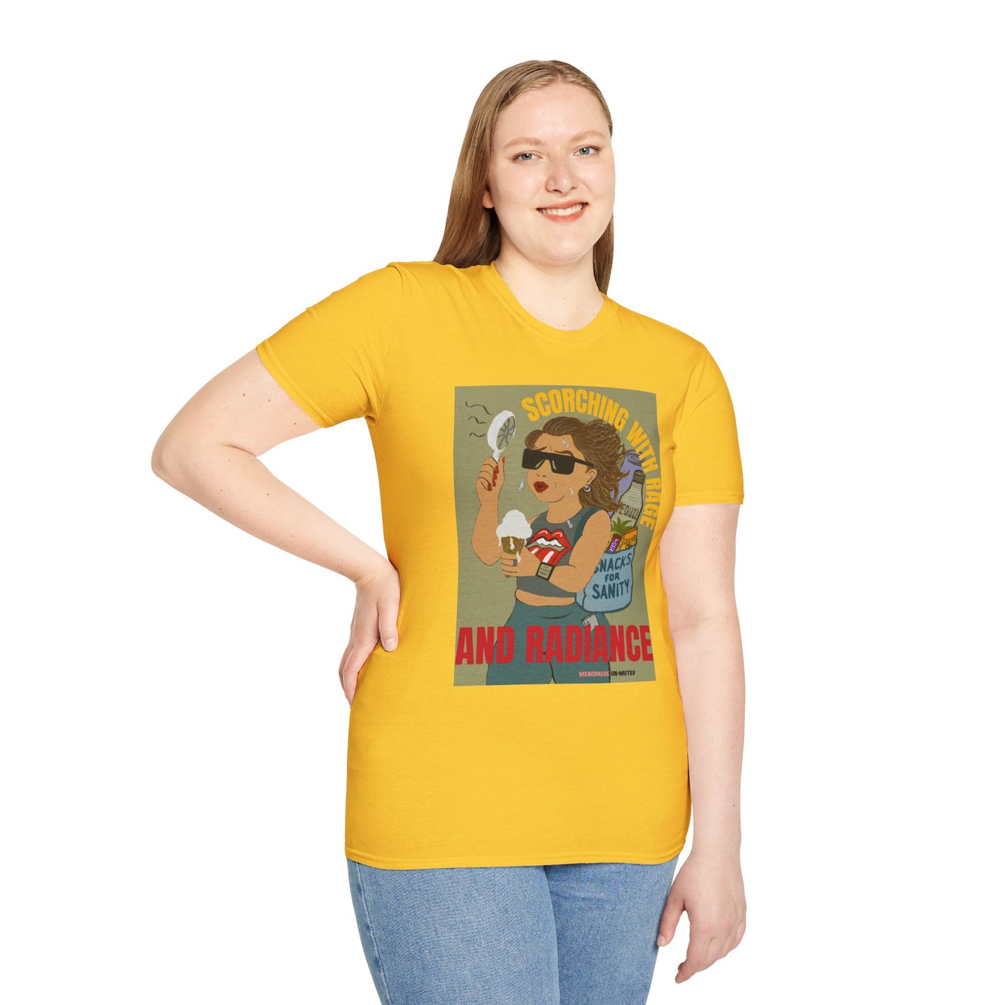 Funny Menopause T-Shirt – Hot Flash Survival Cotton Tee for Women
