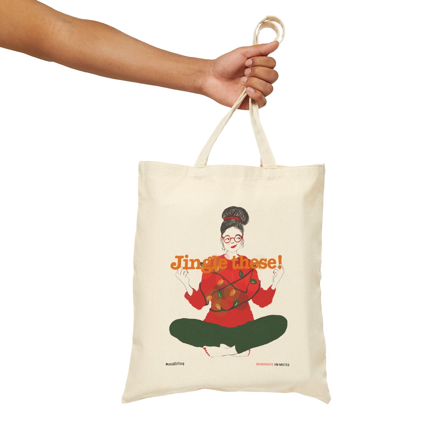 Funny Menopause Midlife Women Holiday Gift - Canvas Tote Bag