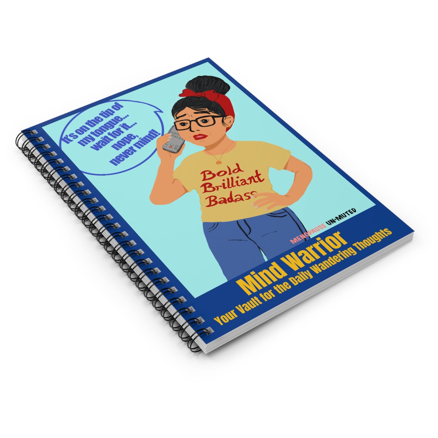 Funny Menopause Spiral Journal – Brain Fog Survival Notebook for Women