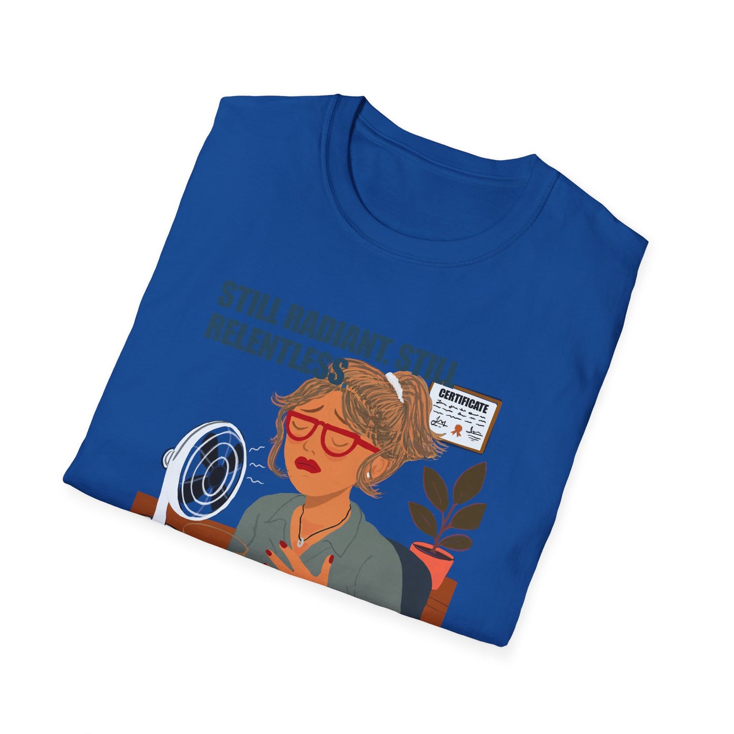 Funny Menopause T-Shirt – Hot Flash Survival Cotton Tee for Women