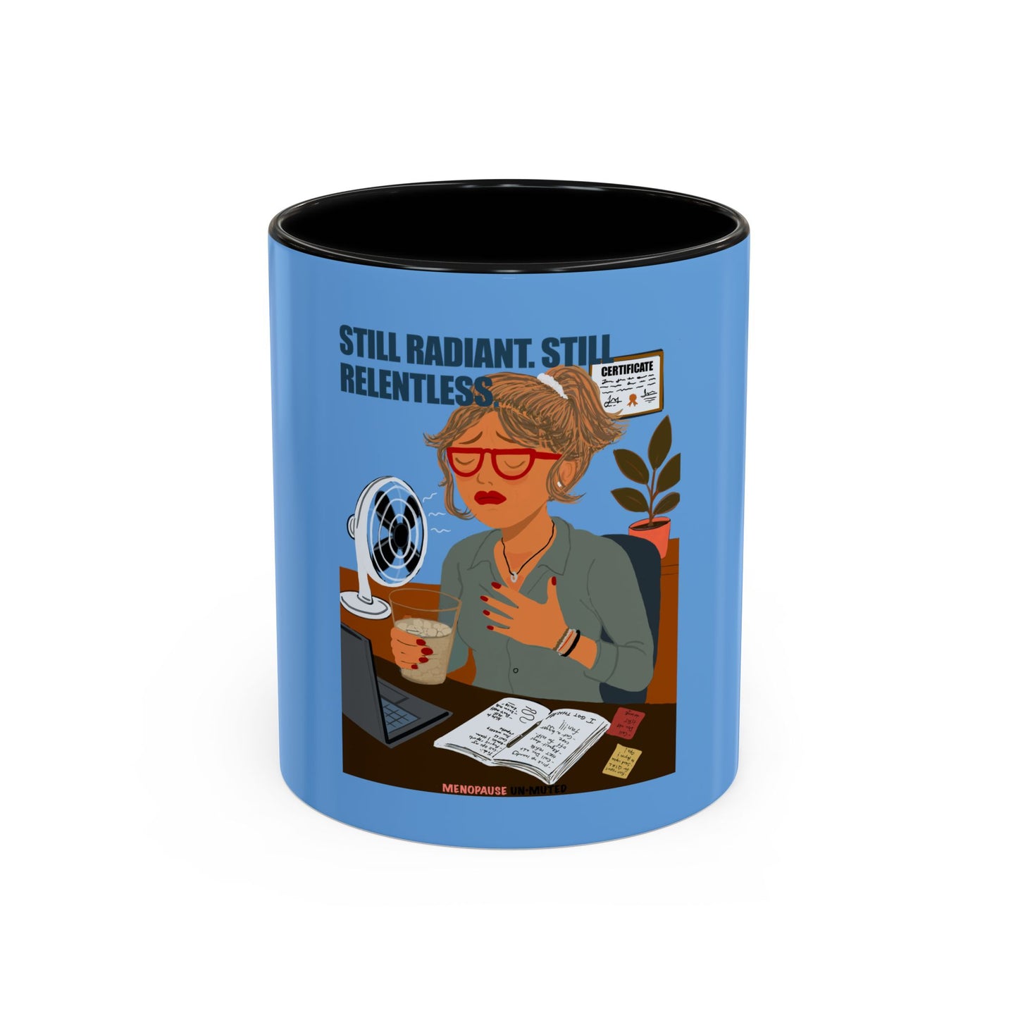 Funny Menopause Mug – Hot Flash Survival Coffee Cup for Women