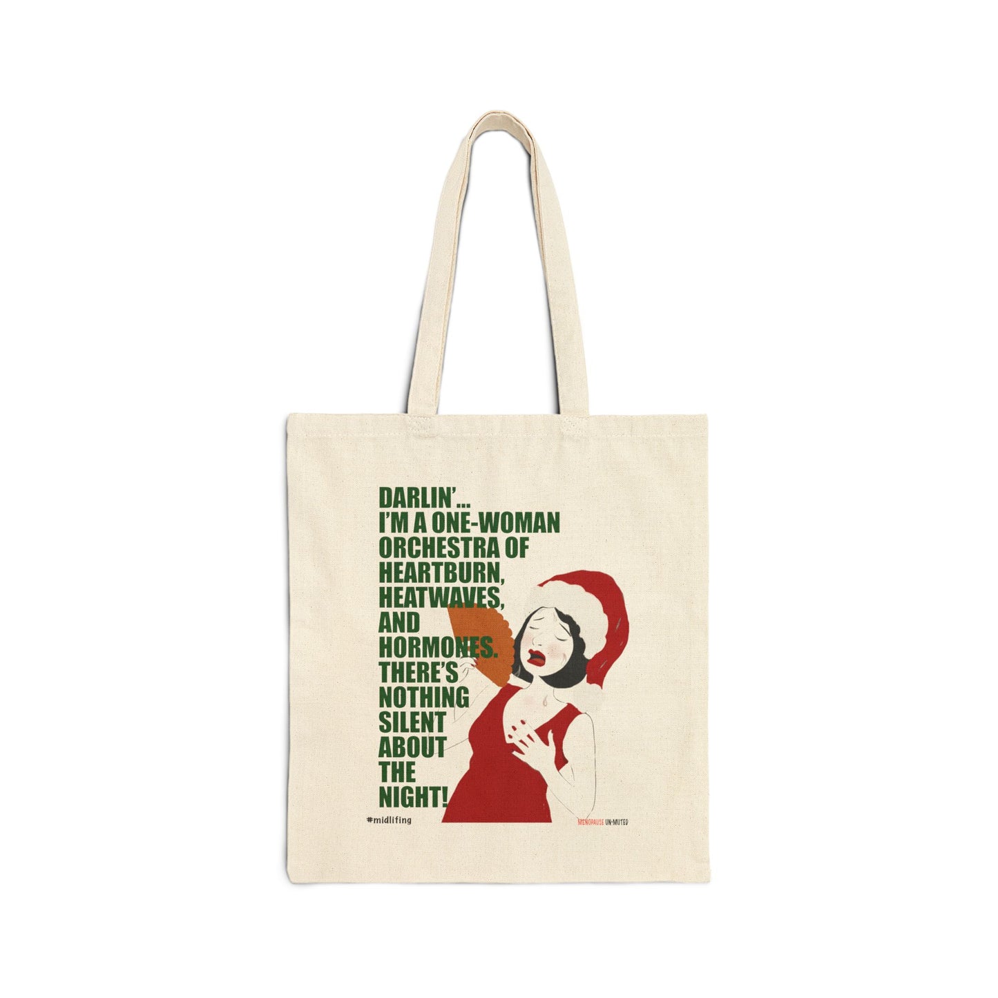 Funny Menopause Midlife Women Holiday Gift - Canvas Tote Bag