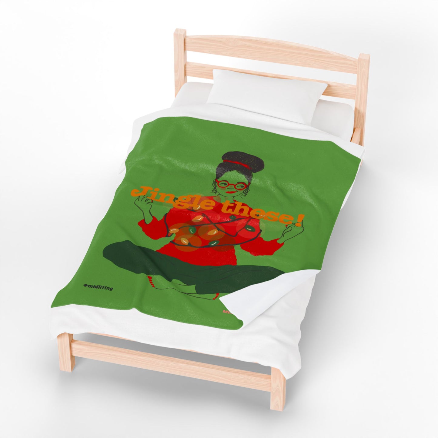 Funny Menopause Midlife Women Holiday Gift - Plush Blanket