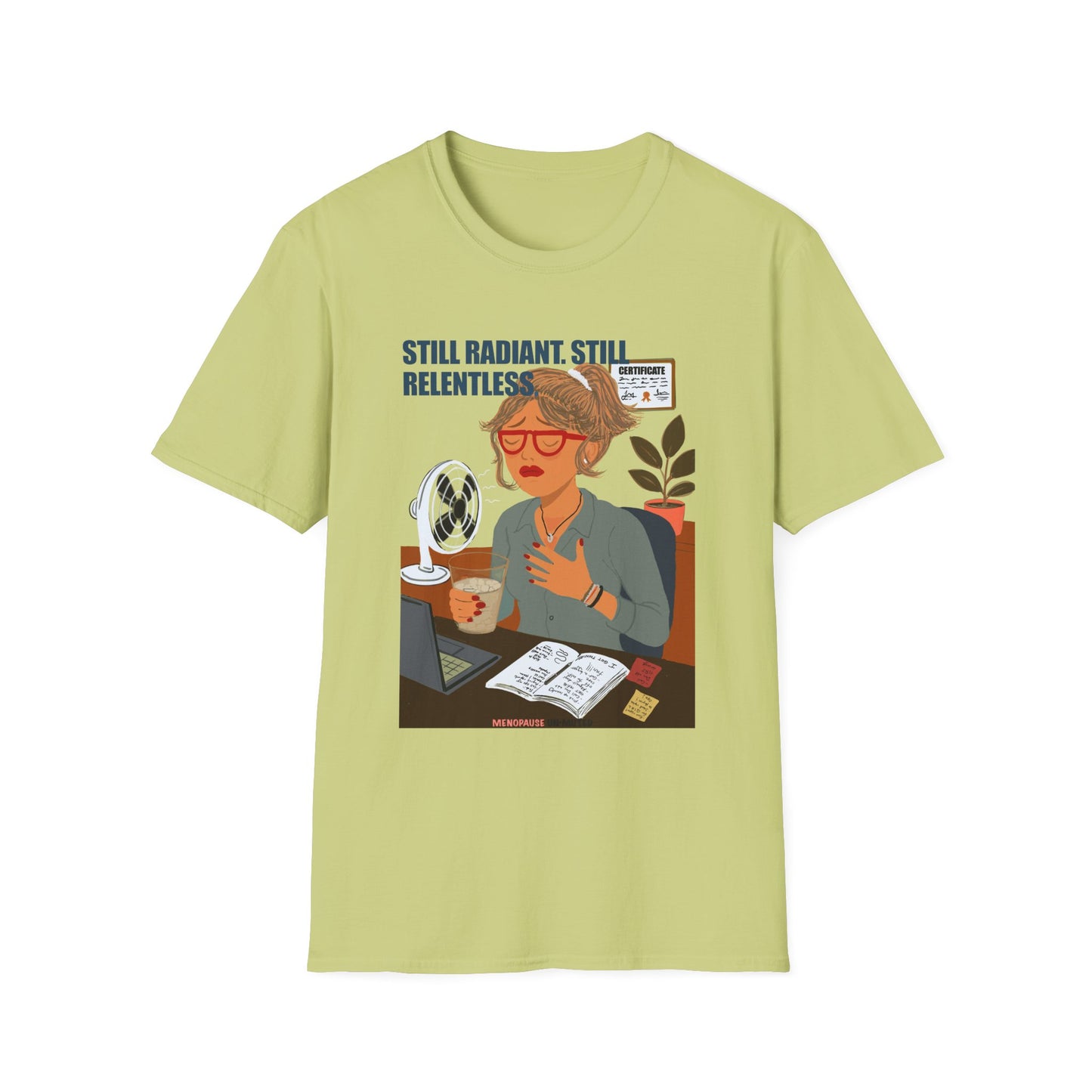 Funny Menopause T-Shirt – Hot Flash Survival Cotton Tee for Women