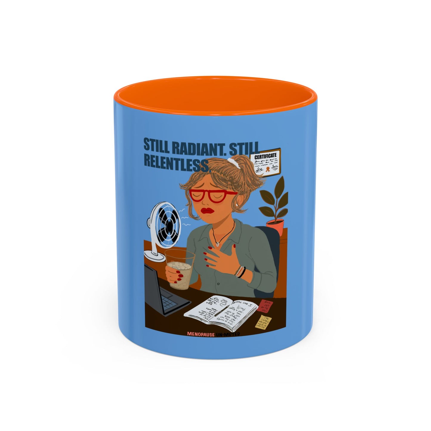Funny Menopause Mug – Hot Flash Survival Coffee Cup for Women