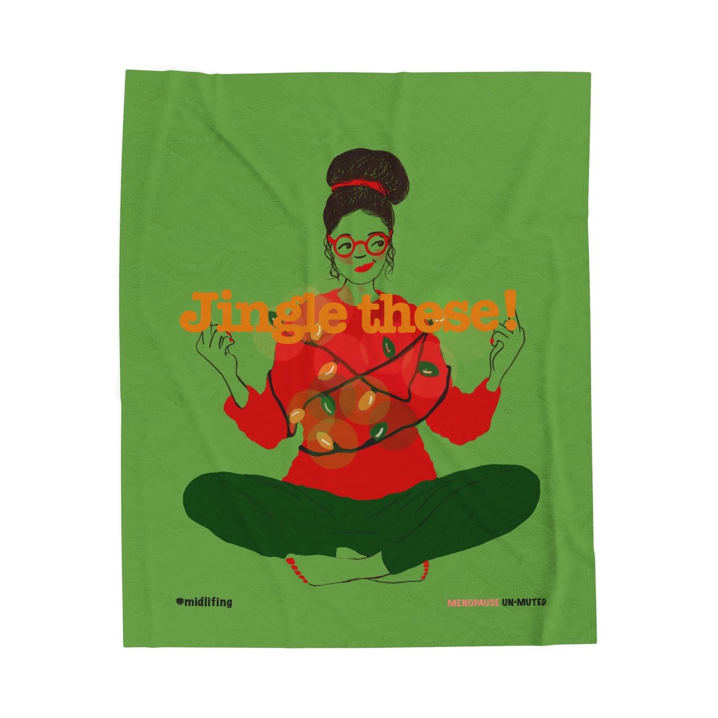 Funny Menopause Midlife Women Holiday Gift - Plush Blanket