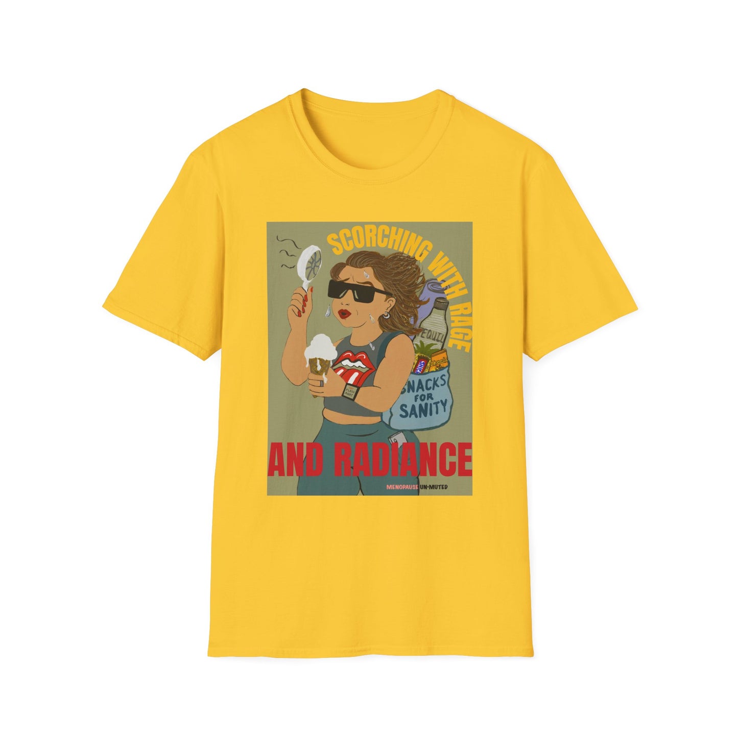 Funny Menopause T-Shirt – Hot Flash Survival Cotton Tee for Women