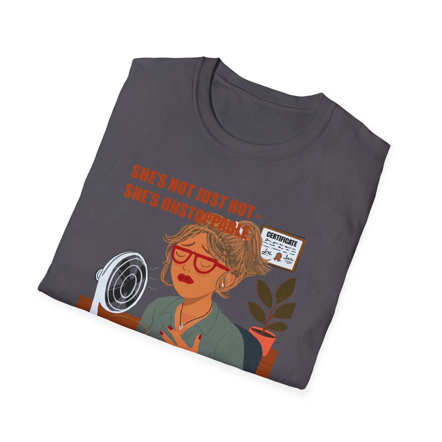 Funny Menopause T-Shirt – Hot Flash Survival Cotton Tee for Women