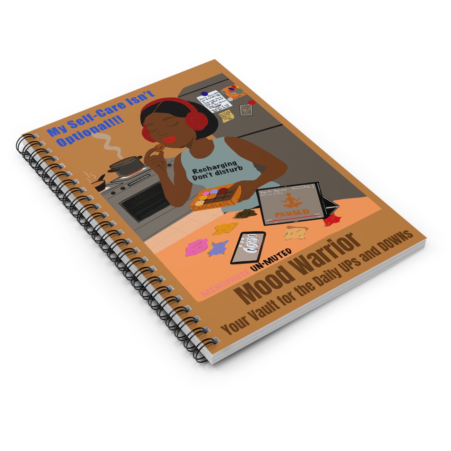 Funny Menopause Spiral Journal – Mood Swing Survival Notebook for Women