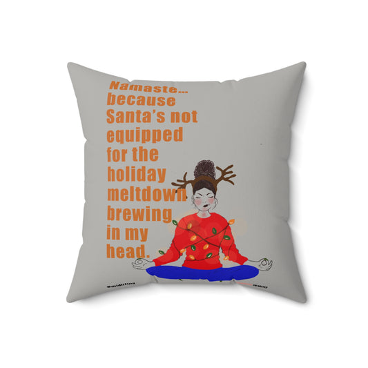 Funny Menopause Midlife Women Holiday Gift - Faux Suede Square Pillow