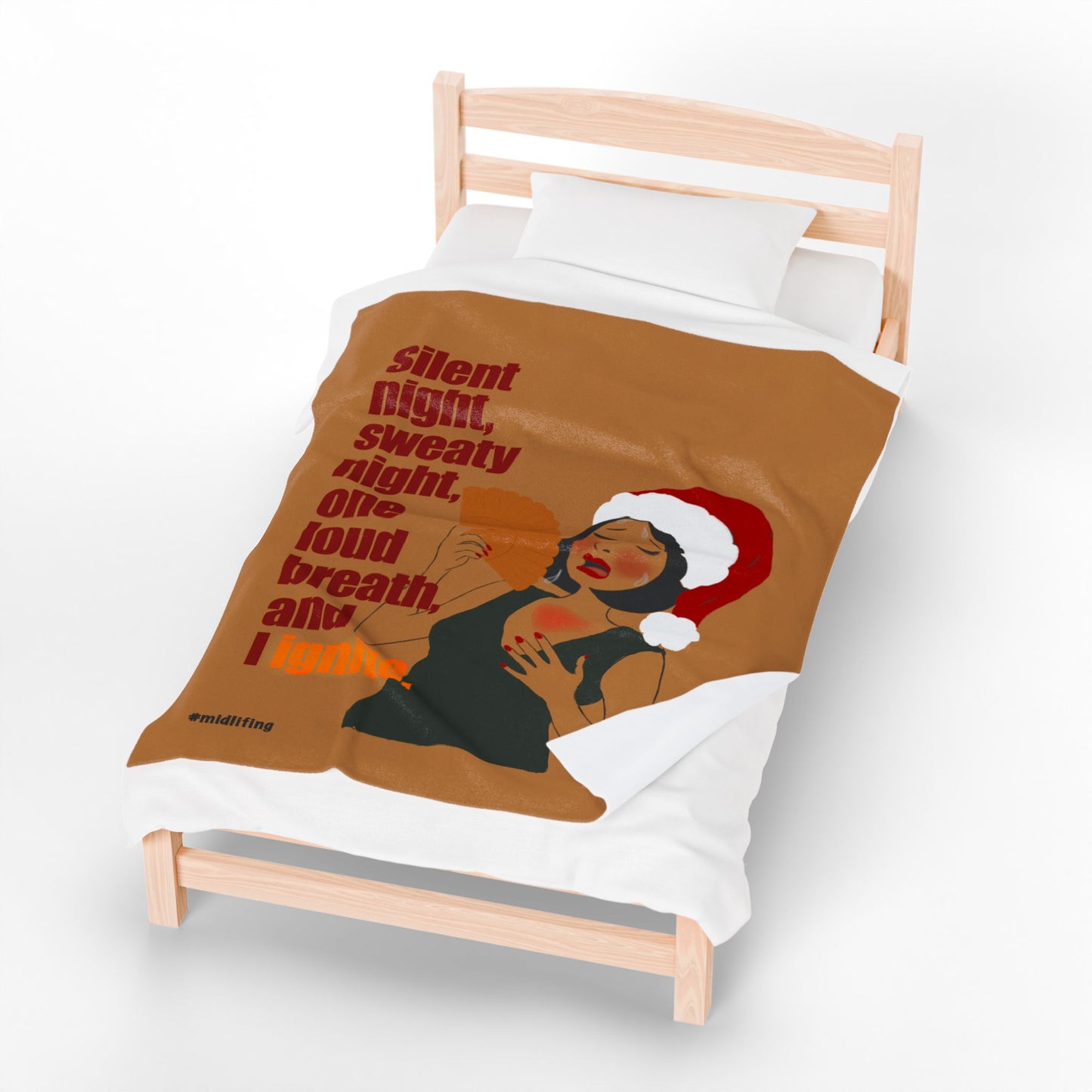 Funny Menopause Midlife Women Gift - Plush Blanket