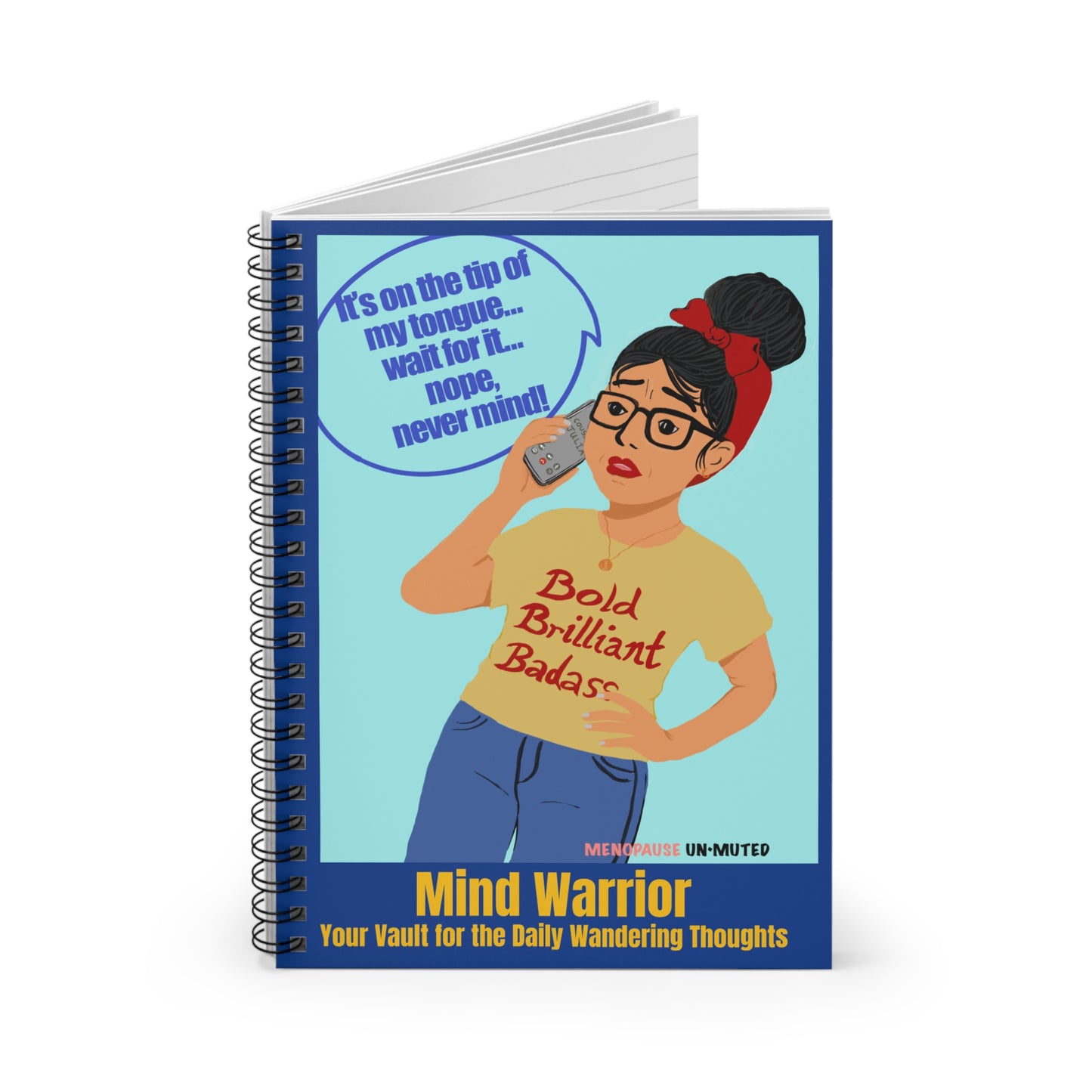 Funny Menopause Spiral Journal – Brain Fog Survival Notebook for Women