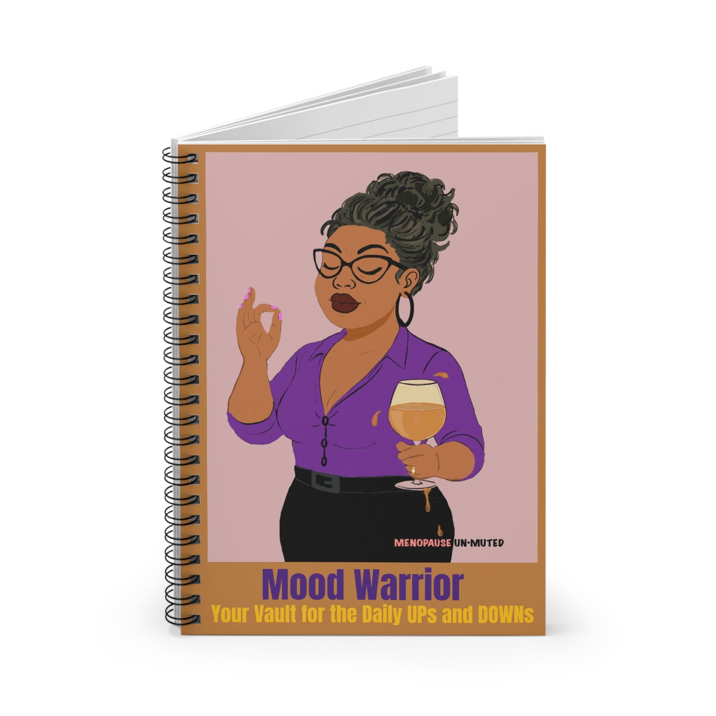 Funny Menopause Spiral Journal – Mood Swing Survival Notebook for Women