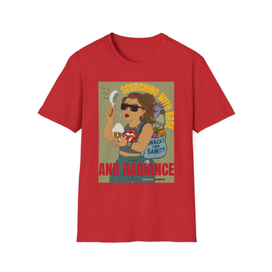 Funny Menopause T-Shirt – Hot Flash Survival Cotton Tee for Women
