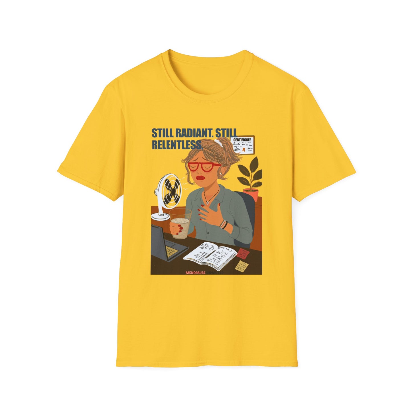 Funny Menopause T-Shirt – Hot Flash Survival Cotton Tee for Women