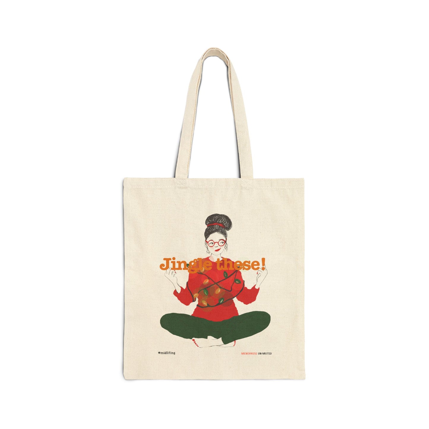 Funny Menopause Midlife Women Holiday Gift - Canvas Tote Bag