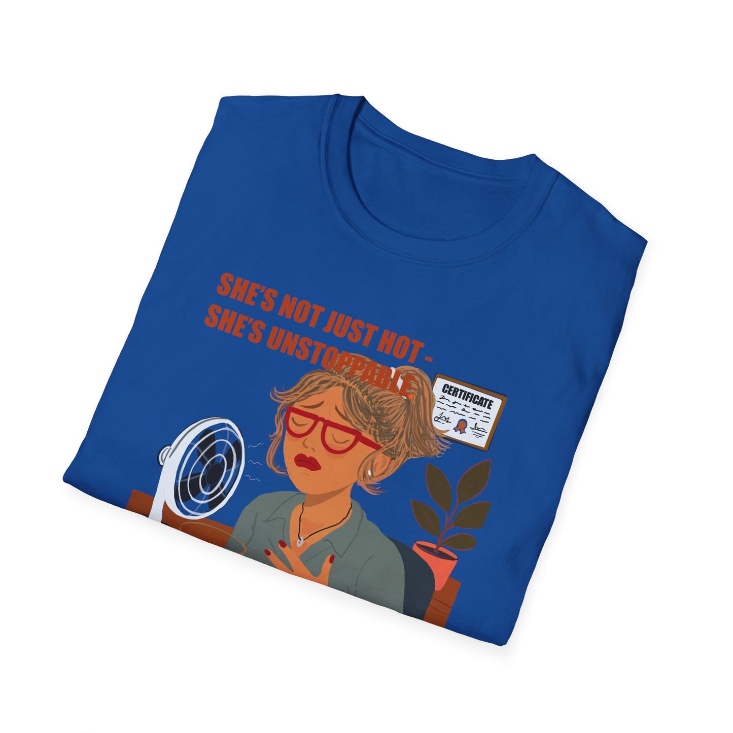 Funny Menopause T-Shirt – Hot Flash Survival Cotton Tee for Women