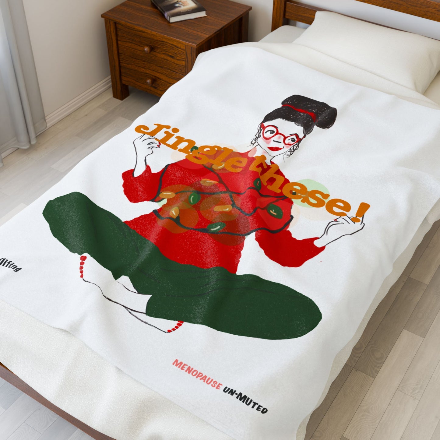 Funny Menopause Midlife Women Holiday Gift - Plush Blanket