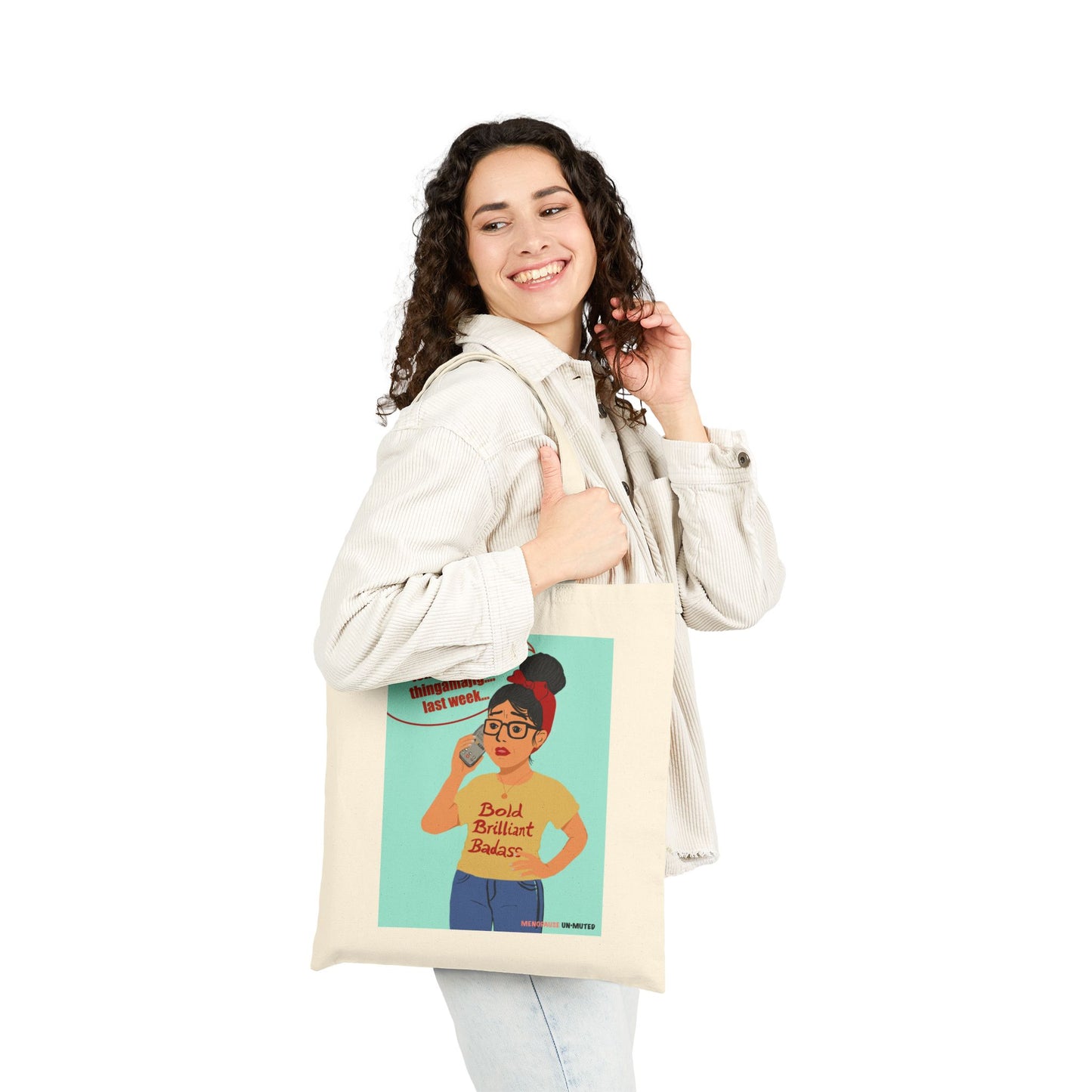 Funny Menopause Tote Bag – Brain Fog Survival Canvas & Cotton Gift for Women
