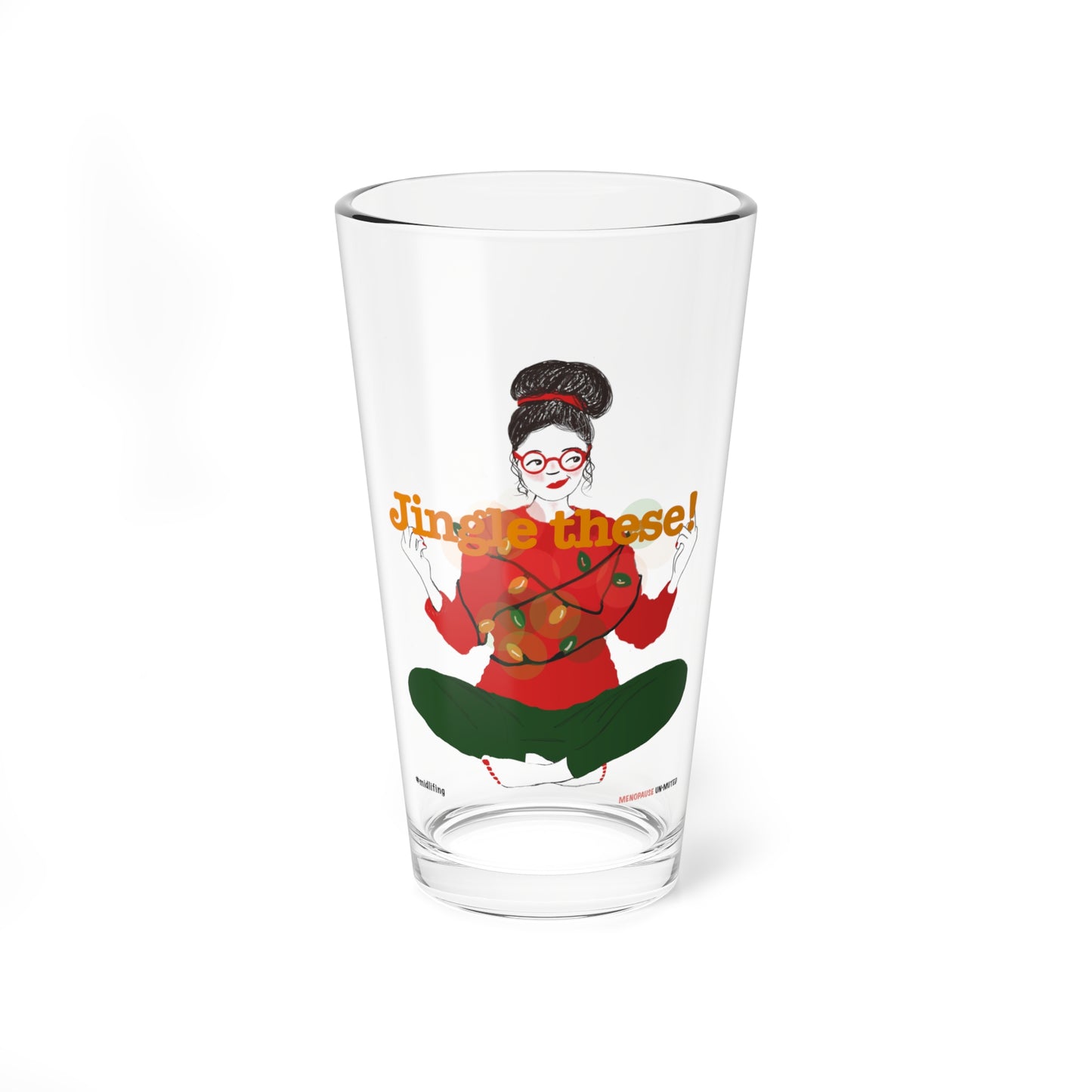 Funny Menopause Midlife Women Holiday Gift - Drinking Glass